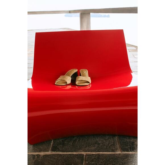 Zara Suede Heeled Sandals - 9 - Picture 5 of 8